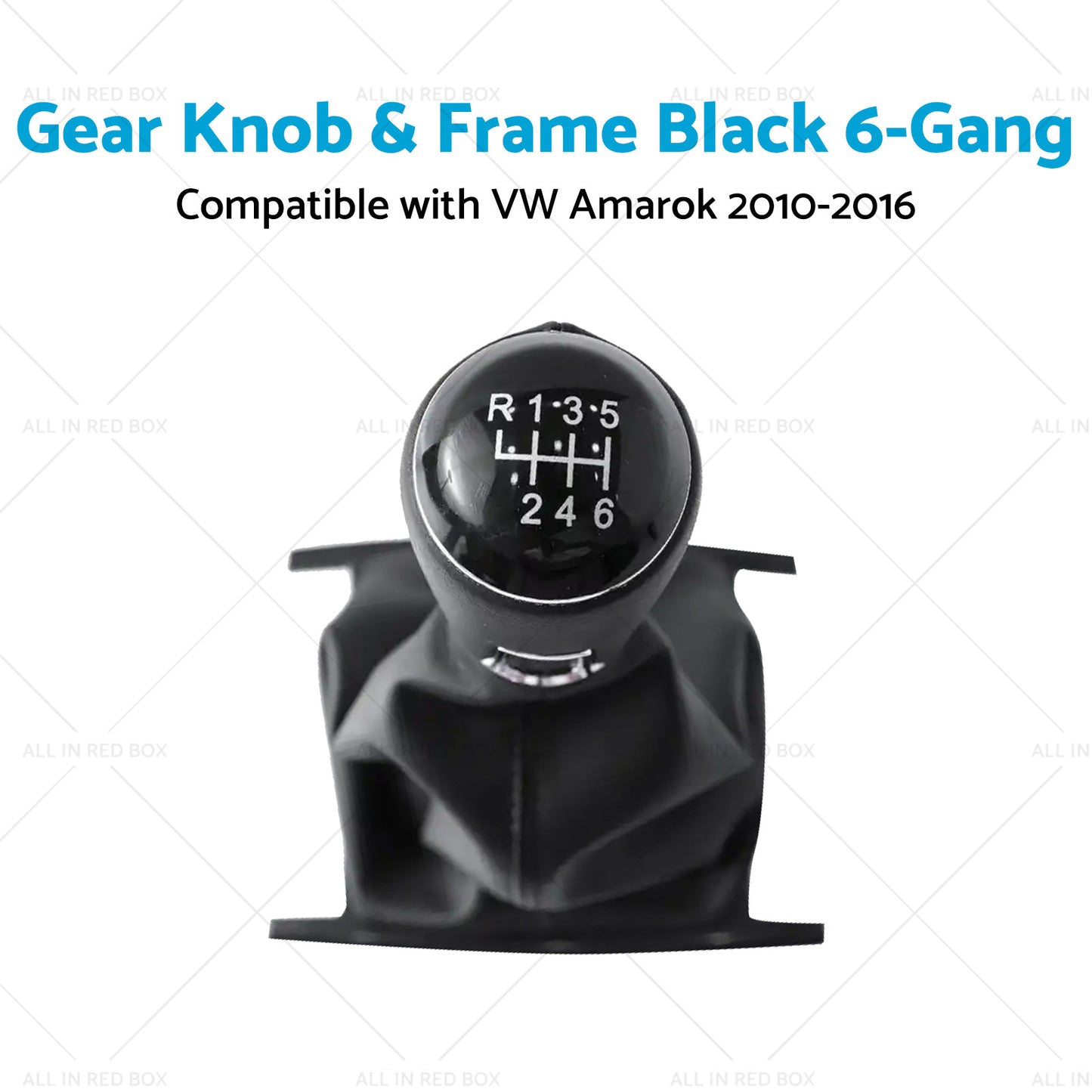 Gear Knob  and  Frame Black 6-Gang Suitable for VW Amarok 2010-2016