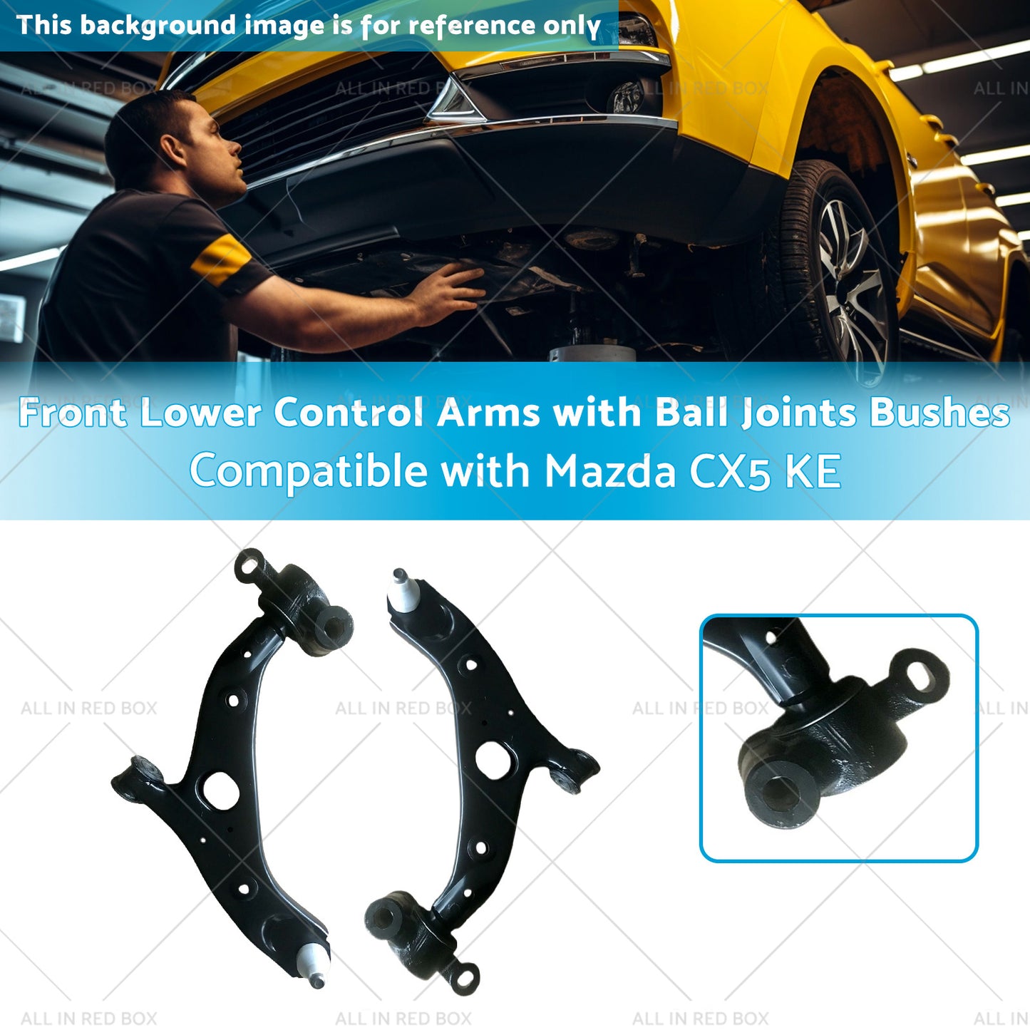 Front Lower Control Arms with Ball Joints Bushes Suitable for Mazda CX5 KE 12-17