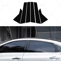 6x Black Pillar Post Cover Trims Suitable for 2022 Honda Civic