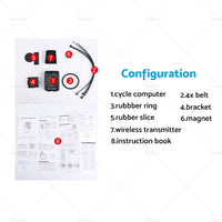 Wireless Cycling Bike Bicycle LCD Cycle Speedometer Computer Odometer Waterproof