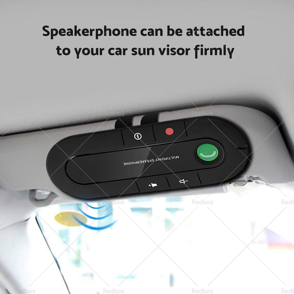 Bluetooth-compatible Handsfree Speaker MP3 Player Sun Visor Clip Car Charger