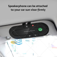 Bluetooth-compatible Handsfree Speaker MP3 Player Sun Visor Clip Car Charger