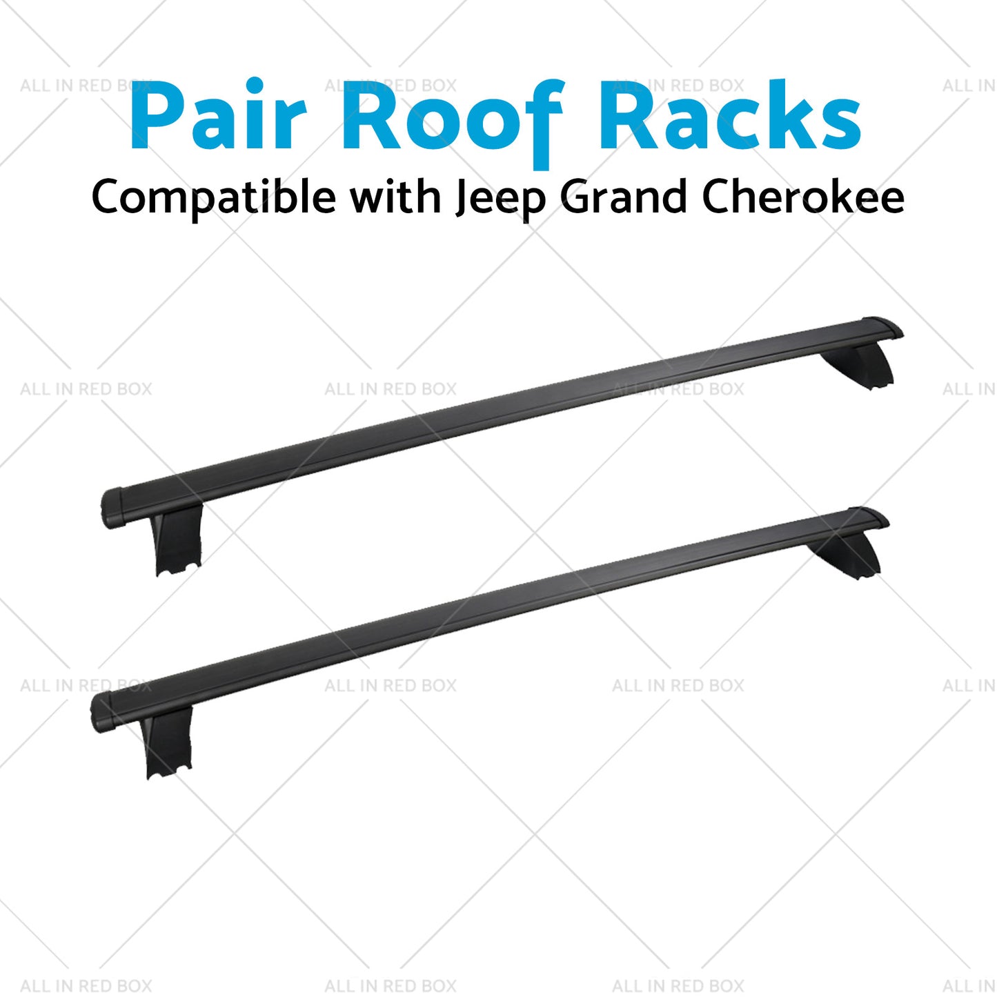 2x Cross Bar Roof Rack Suitable for Jeep Grand Cherokee 11-21 with 2 keys