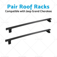 2x Cross Bar Roof Rack Suitable for Jeep Grand Cherokee 11-21 with 2 keys