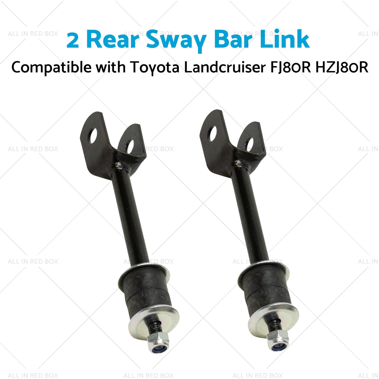 2 Rear Sway Bar Link+Bush Kit Suitable for 92-19 Toyota Landcruiser FJ80R HZJ80R