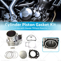 Cylinder Piston Ring Gasket Kit for Honda TRX420 F TRX420 Rancher 420 2007-2022