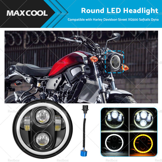 Suitable For Harley Davidson Street XG500 Softails Dyna LED Motorcycle Headlight