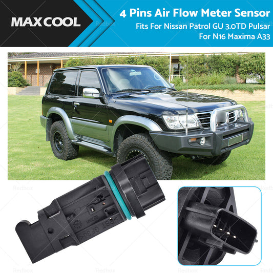 Mass Air Flow Meter Sensor MAF for Nissan Patrol GU 3. 0TD Pulsar N16 Maxima A33