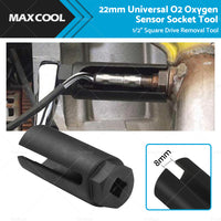 22mm Universal O2 Oxygen Sensor Socket Tool 1 2inch Square Drive Removal Tool