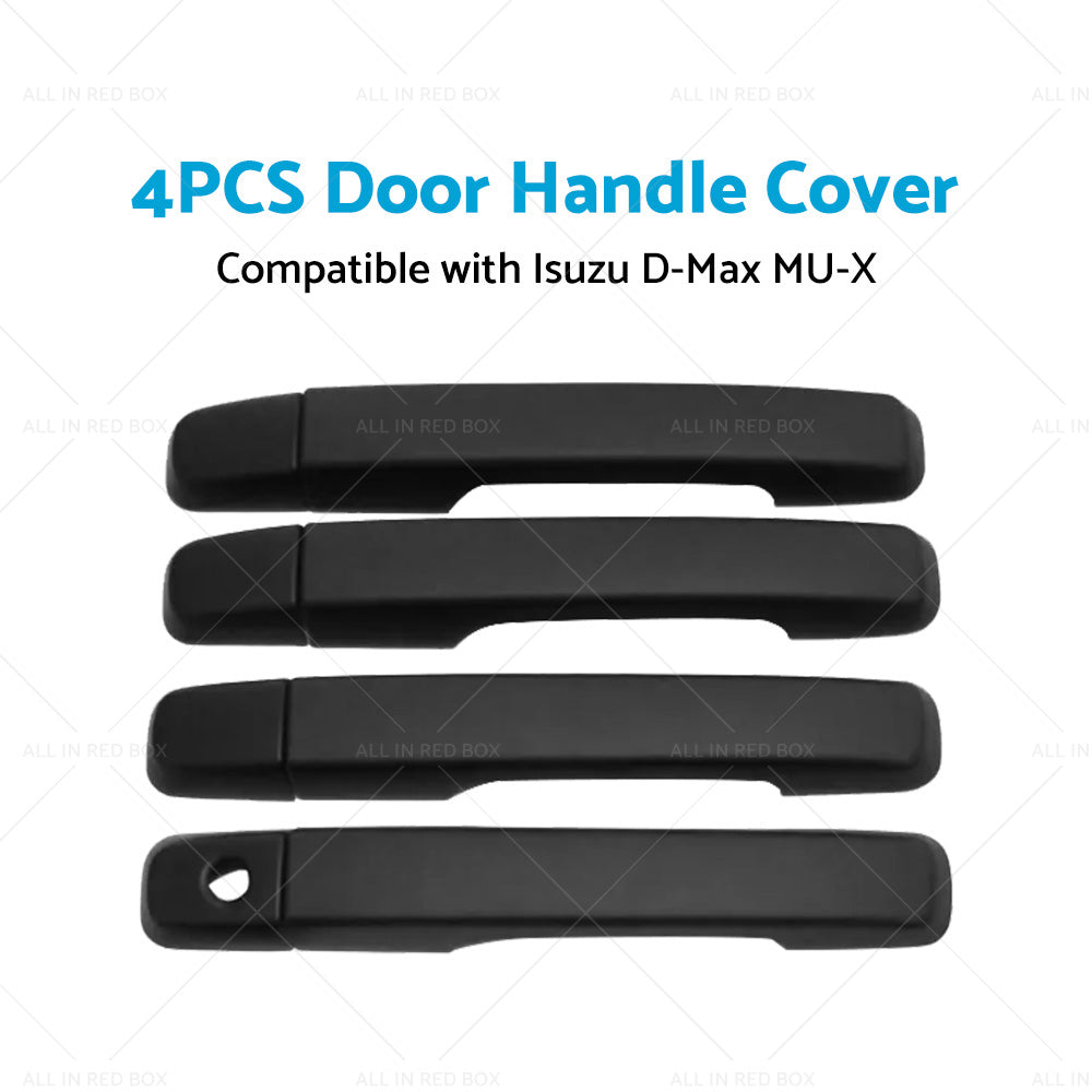 4PCS Door Handle Cover Trim Suitable for Isuzu D-Max DMax MUX MU-X 2012 - 2015