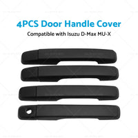 4PCS Door Handle Cover Trim Suitable for Isuzu D-Max DMax MUX MU-X 2012 - 2015