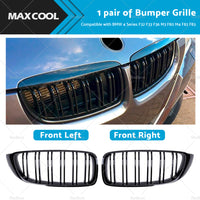 Bumper Grille Grill Suitable for BMW 4 Series F32 F33 F36 M3 F80 M4 Gloss Black