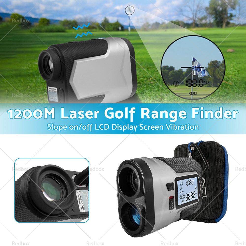 1200M Laser Golf Range Finder Slope on or off LCD Display Screen Vibration