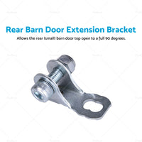 Rear Barn Door Extension Bracket fits Nissan Patrol GU Metal Silver