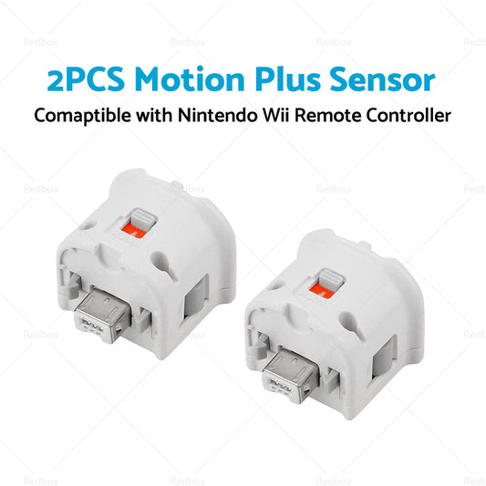 2 PCS Motion Plus Adapter Sensor Suitable For Nintendo Wii Remote Controller