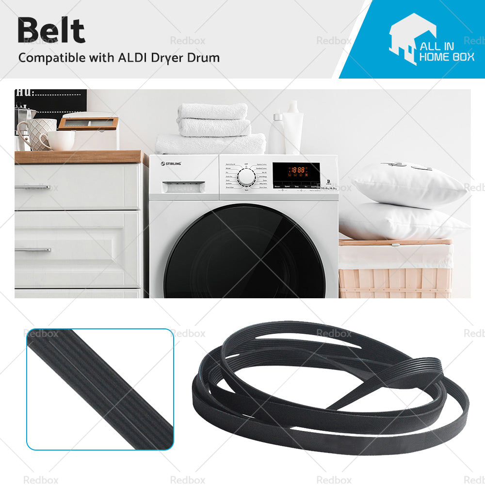 Suitable for ALDI SHPD80W GGSHPD80W HEAT PUMP Dryer Drum Drive Belt 7PH1956