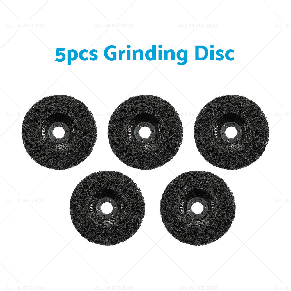 5/10PCS 100mm Poly Strip Disc Wheel Paint Rust Removal Clean Angle Grinder Black