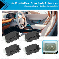 4x FrontRear Door Lock Actuators Suitablefor 99-05 Holden Commodore VT VX VU VY