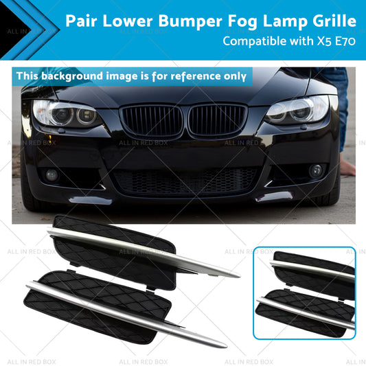 51117159594 51117159593 Lower Bumper Fog Lamp Grille Suitable for X5 E70 07-10