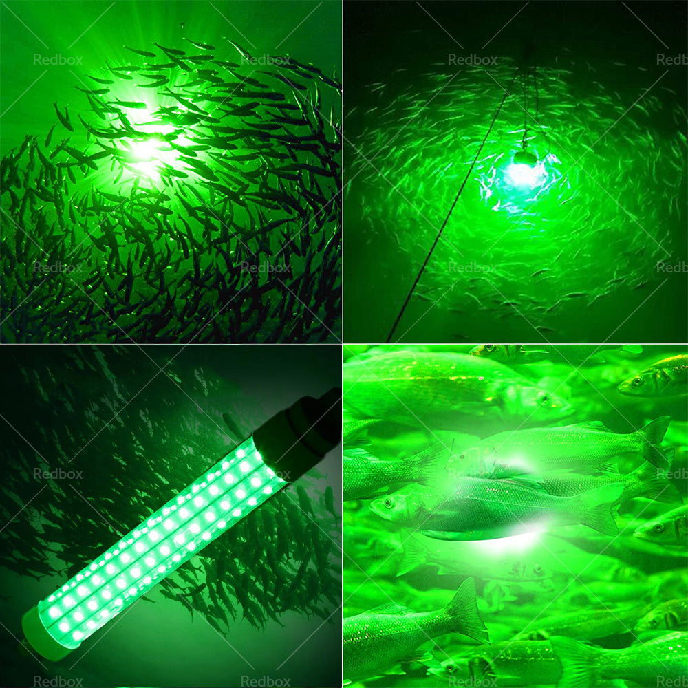 12V LED Underwater Fishing Light Stick Squid Fish Prawn Lure Lamp Lighting