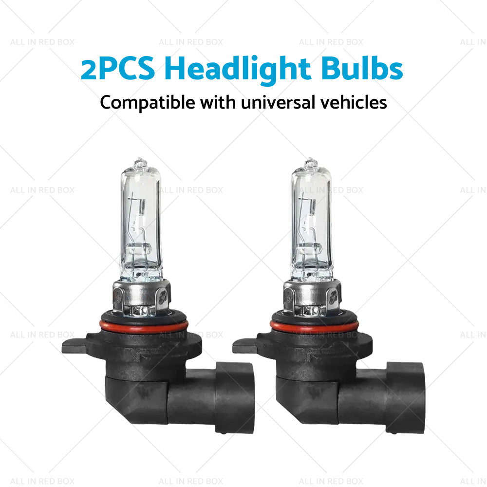 2PCS 9012 HIR2 PX22D Standard Headlight Bulb High Beam Kit Globes Headlamp