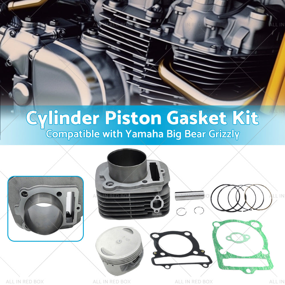 Cylinder Piston Gasket Top End Kit For Yamaha Grizzly 350 YFM350 4x4 2x4 2007-14