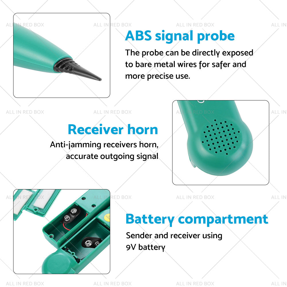 Cable Finder Tone Generator Probe Tracker Wire Network Telephone Tracer