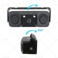 3in1 170¡ã Car Reverse Rear View Camera w  Backup Radar Parking Sensor Universal