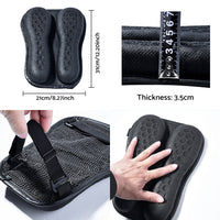 Foldable Passenger Motorcycle Gel Rear Seat Cushion 3D Honeycomb Structure