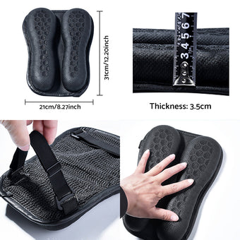 compare product Foldable Passenger Motorcycle Gel Rear Seat Cushion with 3D Honeycomb Structure