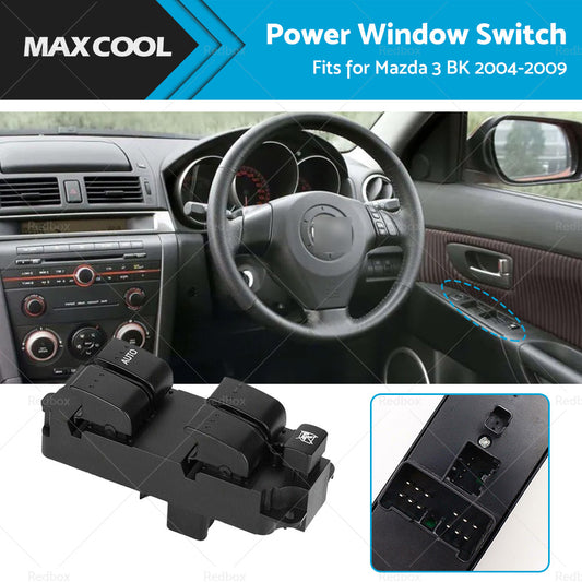 {{ Master Power Window Control Switch Fits For Mazda 3 BK 2004-2009 4 Buttons }} - Buy Car Parts Online at {{ Kaka Auto Parts }}.