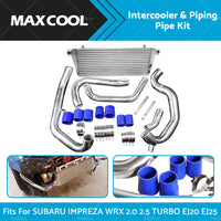 FMIC INTERCOOLER PIPING PIPE Kit For SUBARU IMPREZA WRX 2. 0 2. 5 TURBO EJ20 EJ25