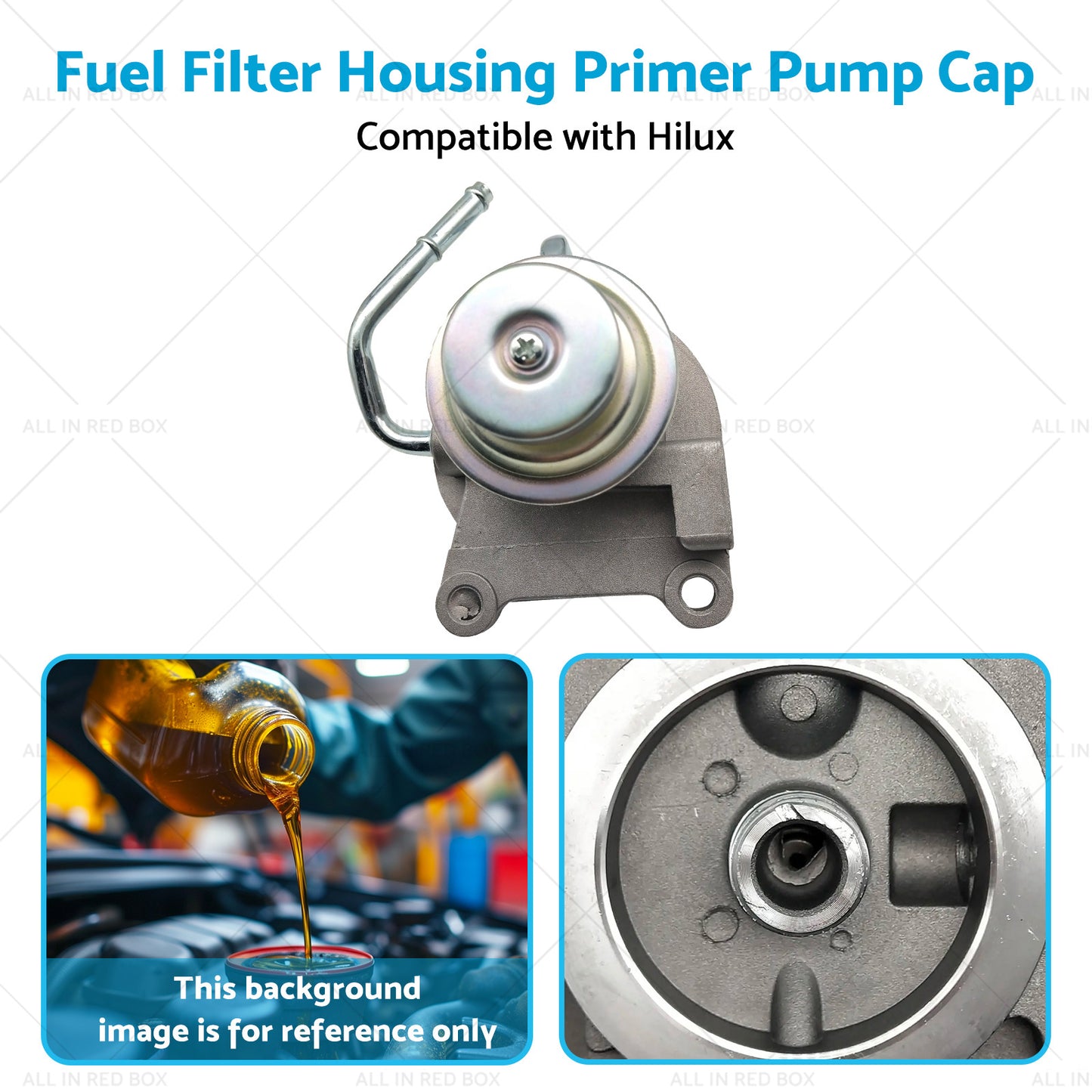 Fuel Filter Housing Primer Pump Cap Suitable for Hilux LN147 LN152 3. 0L 97-05