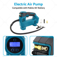 Cordless Digital Tyre LED Inflator Pump Tool Suitable For Makita 18V Battery
