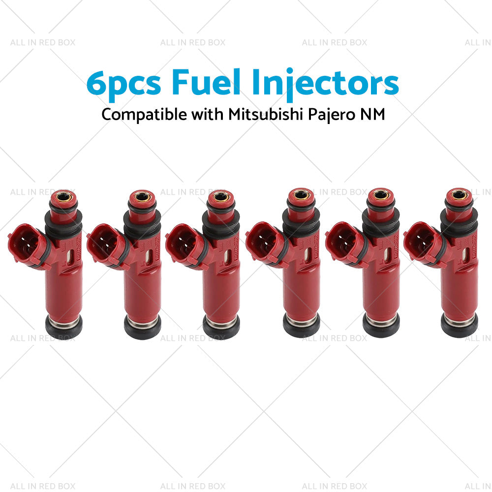 6PCS Fuel Injectors Suitable For Mitsubishi Pajero NM 6G74 3. 5 V6 00-04 MD357267