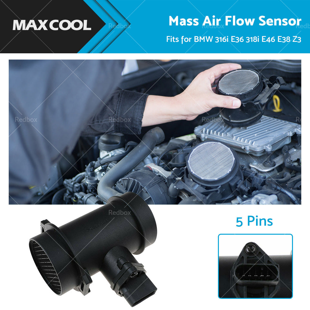 0280217124 MAF Mass Air Flow Sensor for BMW 316i E36 318i E46 E38 Z3 1998-2002