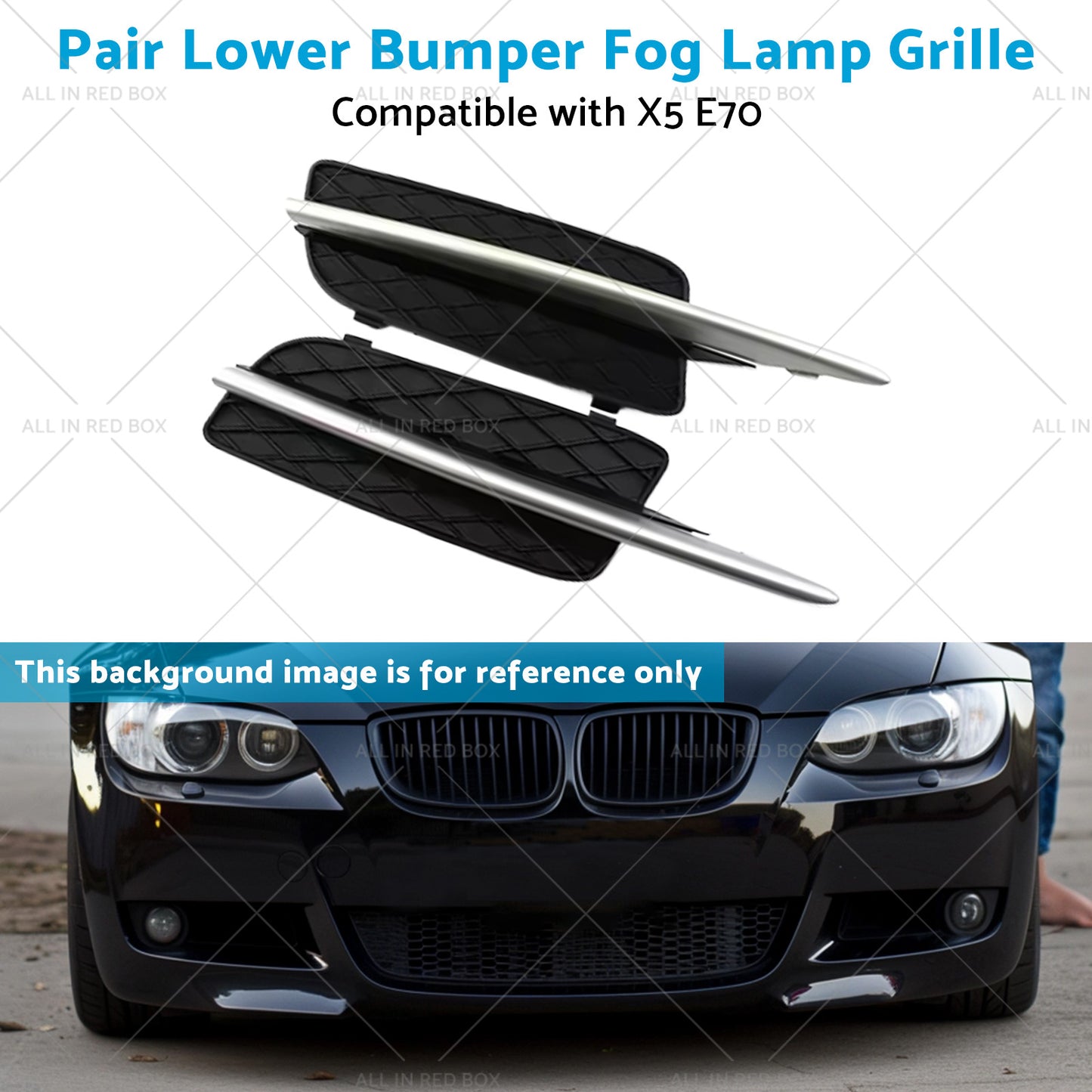 51117159594 51117159593 Lower Bumper Fog Lamp Grille Suitable for X5 E70 07-10