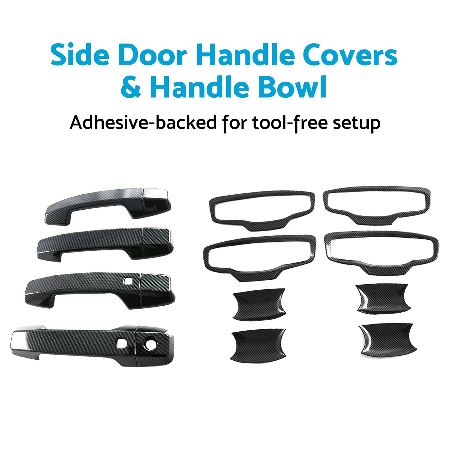 {{ Side Door Handle Covers & Handle Bowl Suitable For Mitsubishi Triton L200 23-25 }} - Buy Car Parts Online at {{ Kaka Auto Parts }}.