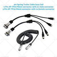 Suitable For Caravan Truck Suzy Coil 2x 5pin Connector 4m to 4pin Towing Spring