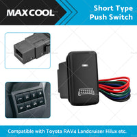 LED Light Bar Short Type Push Switch Suitable For Toyota RAV4 Landcruiser Prado