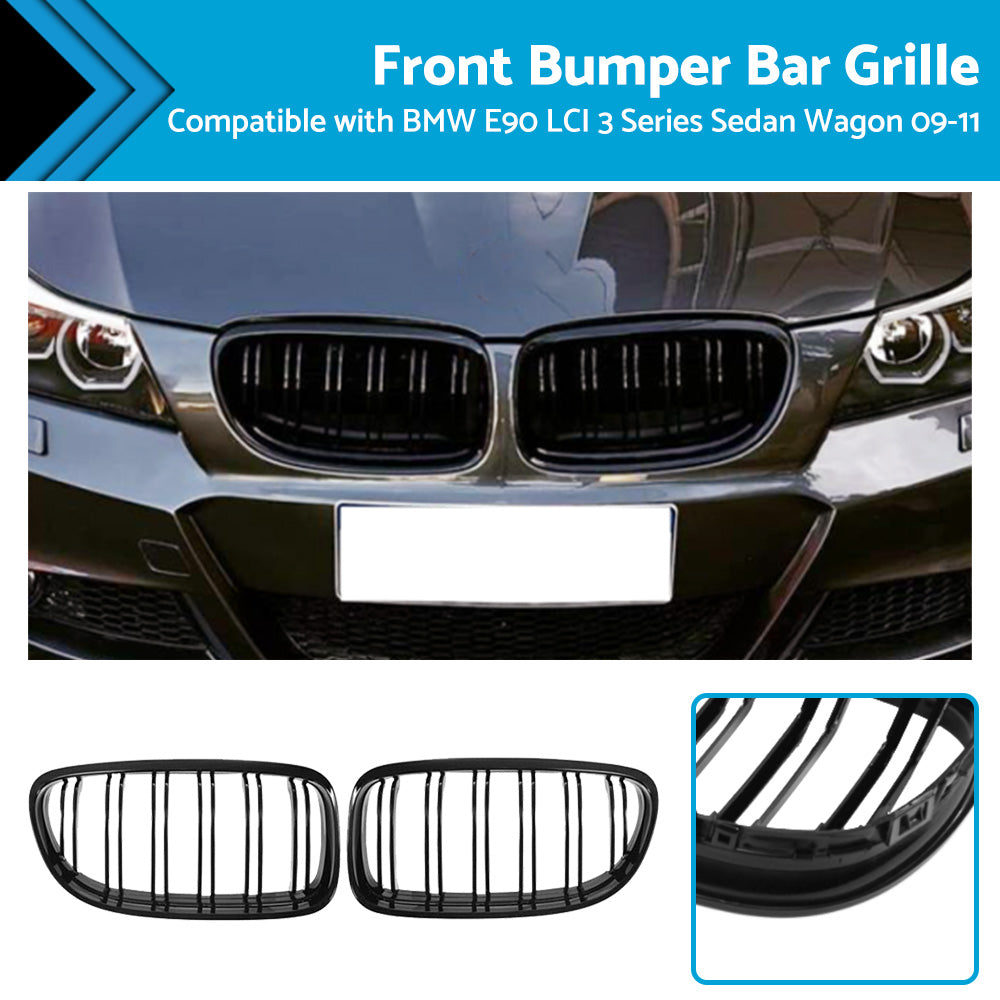 Suitable For BMW E90 LCI 3 Series Sedan Wagon 09-11 Front Kidney Grill Grille