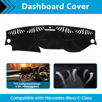 Suitable for Mercedes C-Class W204 6 or 2011-6 or 2014 by Shevron Dashboard Dash Mat