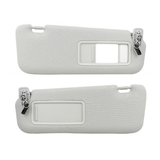 1 Pair Front Right & Left Sun Visors Gray Suitable For Mazda CX-9 2010-2015