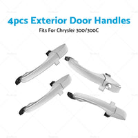 4pcs Exterior Door Handles Fits For Chrysler 300 or 300C 4589009AH 4589009AD 05-10