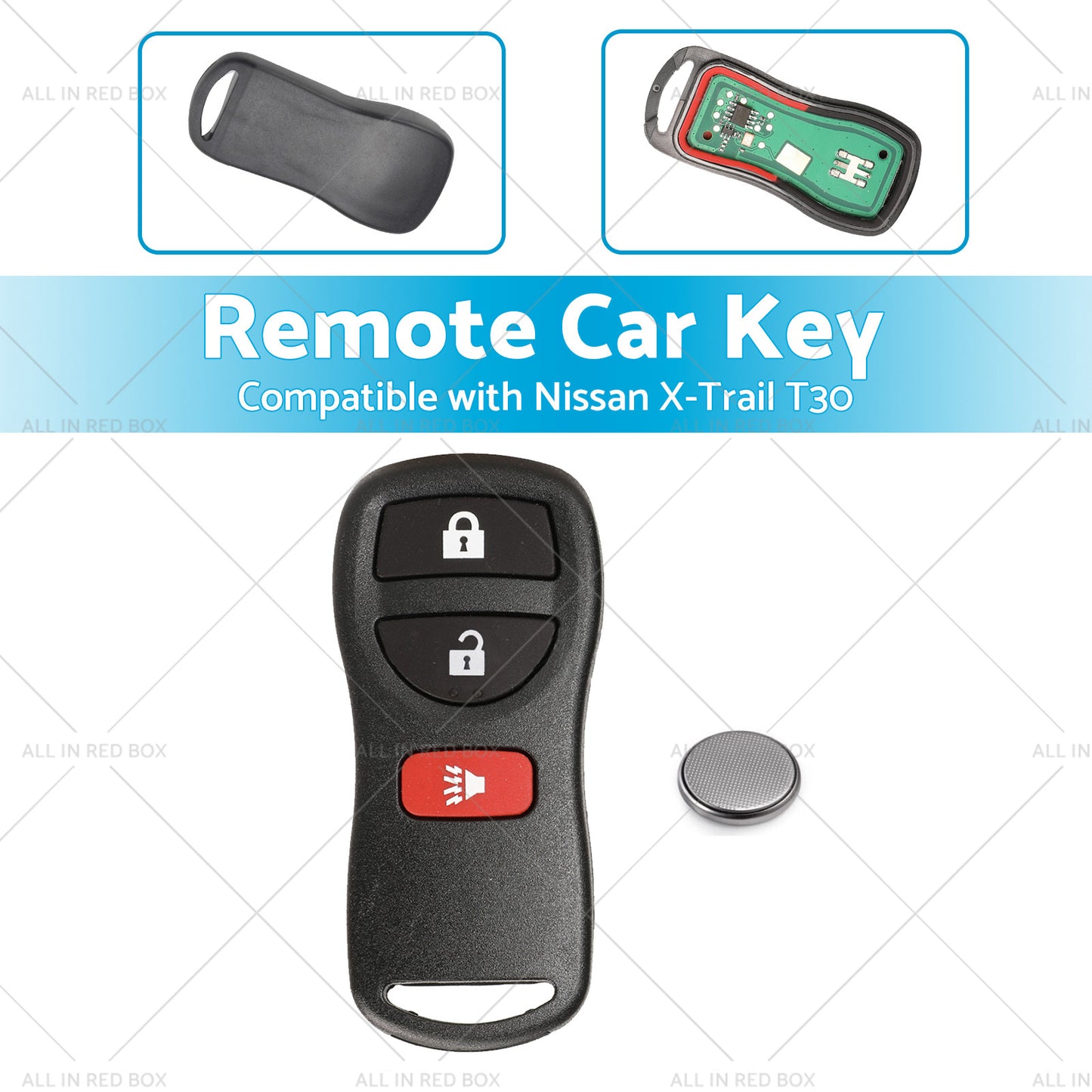 Remote Flip Car Key Suitable for Nissan X-Trail T30 02-07 433MHz Replacement