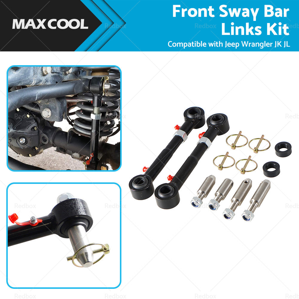 Suitable For Jeep Wrangler JK JL 2. 5-6inch Lift Front Sway Bar Links Disconnect