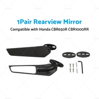 Pair Rearview Mirror Suitable for Honda CBR650R CBR1000RR CBR600RR CBR250R 300R