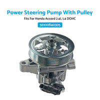 {{ Power Steering Pump w Pulley Suitable for Honda Accord 2. 4L L4 DOHC 08-12 56100R40305 }} - Buy Car Parts Online at {{ Kaka Auto Parts }}.