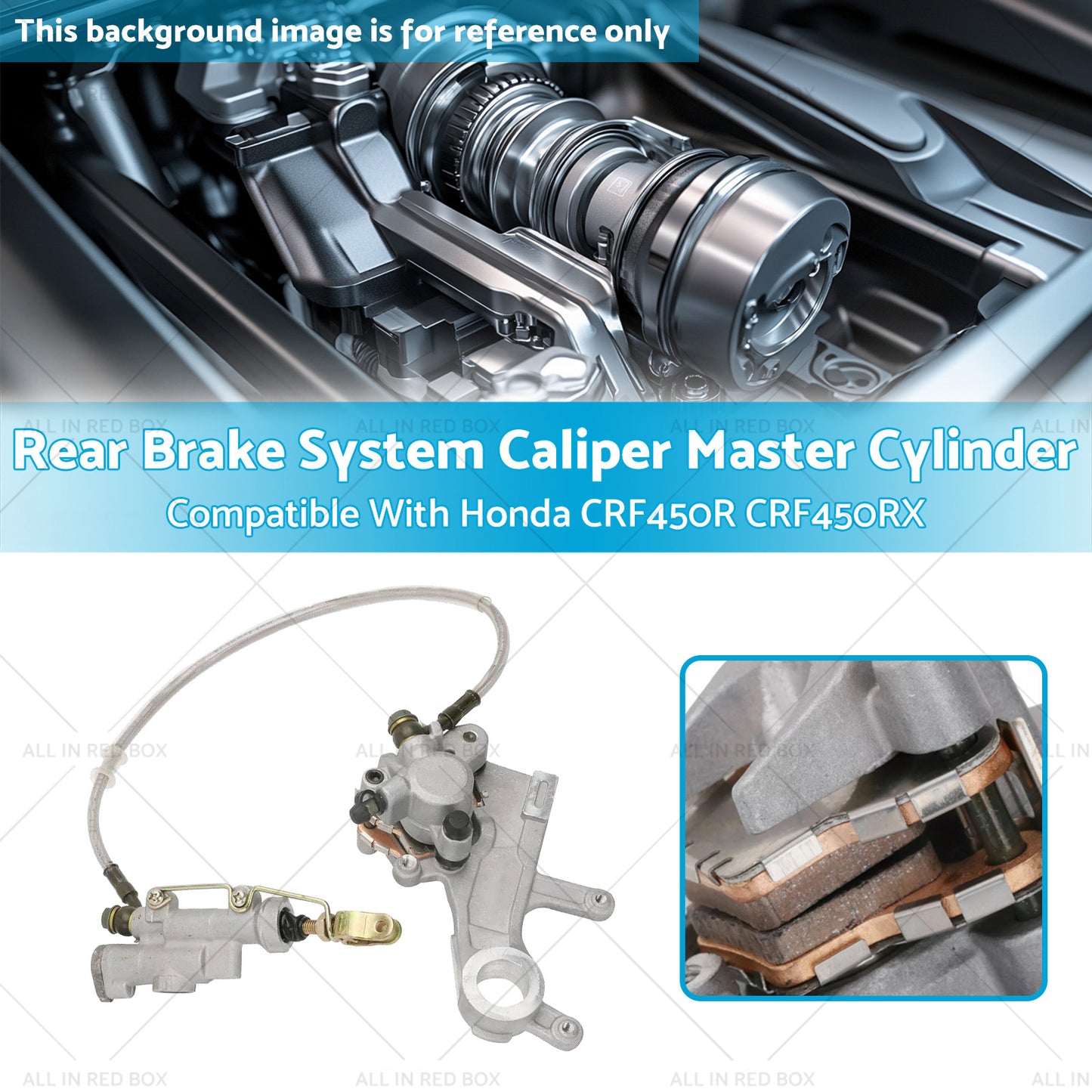 {{ Rear Brake System Caliper Master Cylinder Suitable For Honda CRF450R CRF450RX }} - Buy Car Parts Online at {{ Kaka Auto Parts }}.