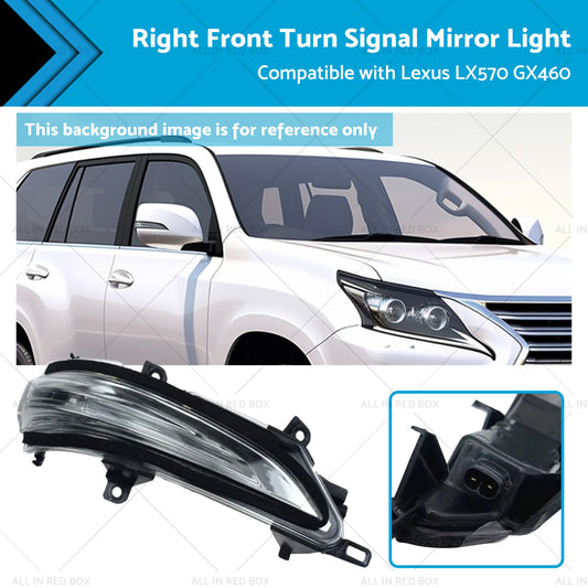 Right Front Turn Signal Mirror Light Suitable for Lexus 13-20 GX460 LX570